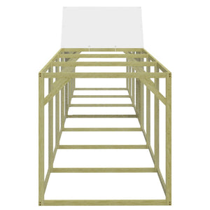 Pollaio 700x100x150 cm in Legno Massello di Pino Impregnato 3102984