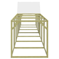 Recinto per pollaio in legno di pino massello impregnato marrone 700 x 100 x 150 cm 02_0043931