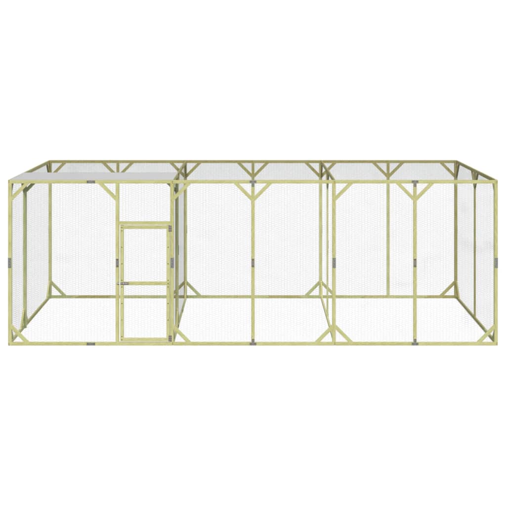 Pollaio 600x300x200 cm Legno Massello di Pino Impregnato 3102986