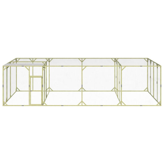 Pollaio 800x400x200 cm Legno Massello di Pino Impregnato cod mxl 48211