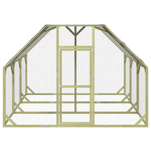 Pollaio 268x300x190 cm Legno Massello di Pino Impregnato 3102989