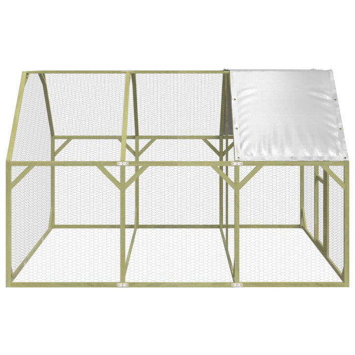 Pollaio 268x300x190 cm Legno Massello di Pino Impregnato 3102989