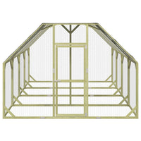 Pollaio 268x400x190 cm Legno Massello di Pino Impregnato cod mxl 51652