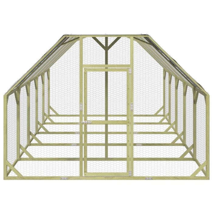 Pollaio 268x500x190 cm Legno Massello di Pino Impregnato 3102991