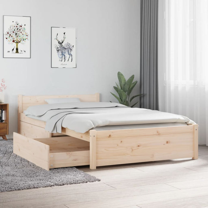 Giroletto con Cassetti-Struttura Letto con contenitore 90x190 cm Single