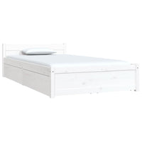 Giroletto con Cassetti-Struttura Letto con contenitore Bianco 100x200 cm 165220
