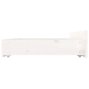 Giroletto con Cassetti-Struttura Letto con contenitore Bianco 150x200 cm Super King