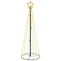 Albero di Natale a Cono Bianco Caldo 108 LED 70x180 cm 343486
