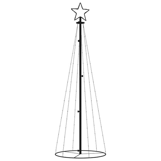 Albero di Natale a Cono-Decorazioni natalizie Bianco Caldo 108 LED 70x180 cm