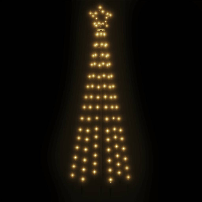 Albero di Natale a Cono Bianco Caldo 108 LED 70x180 cm 343486