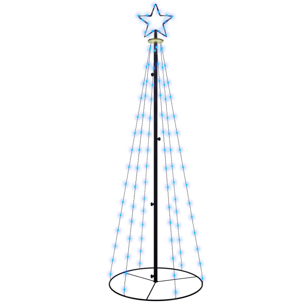 Albero di Natale a Cono Blu 108 LED 70x180 cm 343488