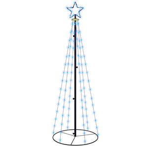 Albero di Natale a Cono Blu 108 LED 70x180 cm 343488