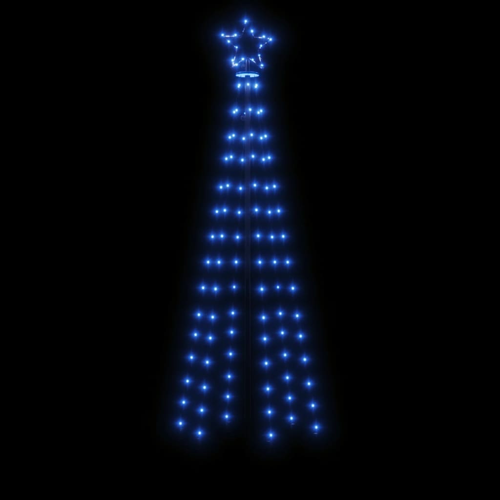 Albero di Natale a Cono Blu 108 LED 70x180 cm 343488