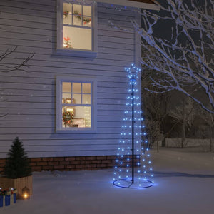 Albero di Natale a Cono Blu 108 LED 70x180 cm 343488