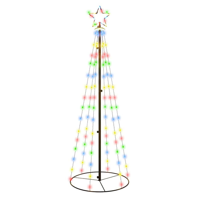 Albero di Natale a Cono Colorato 108 LED 70x180 cm 343489
