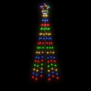 Albero di Natale a Cono Colorato 108 LED 70x180 cm 343489