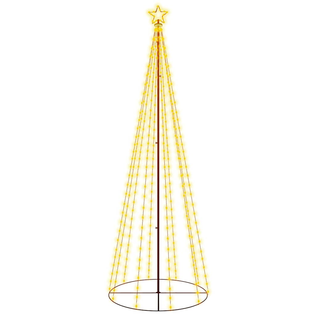 Albero di Natale a Cono Bianco Caldo 310 LED 100x300 cm 343490