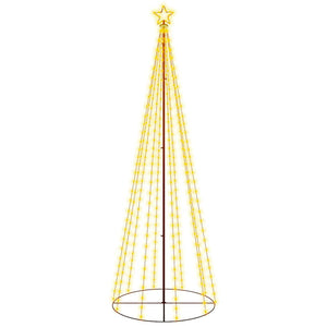 Albero di Natale a Cono Bianco Caldo 310 LED 100x300 cm 343490