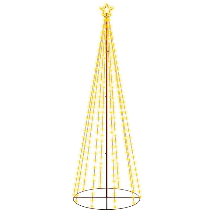 Albero di Natale a Cono Bianco Caldo 310 LED 100x300 cm 343490