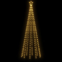 Albero di Natale a Cono Bianco Caldo 310 LED 100x300 cm 343490