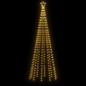 Albero di Natale a Cono Bianco Caldo 310 LED 100x300 cm 343490