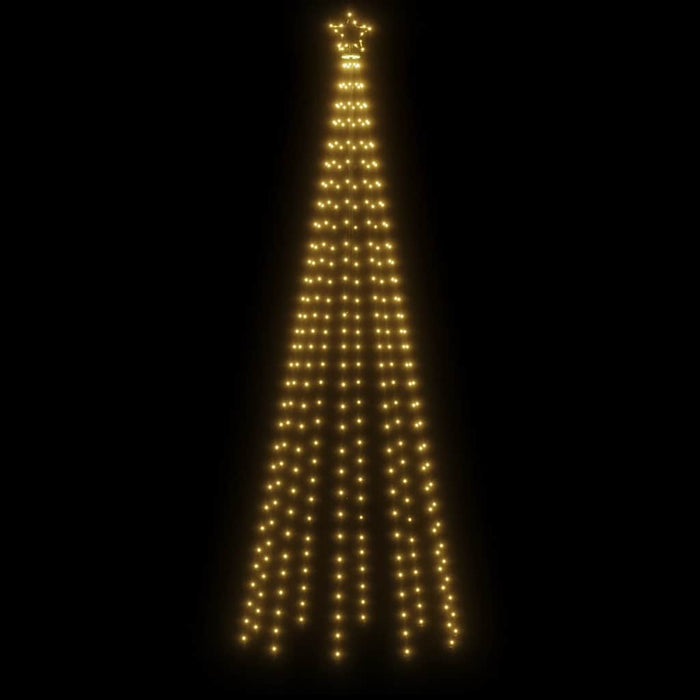Albero di Natale a Cono Bianco Caldo 310 LED 100x300 cm 343490