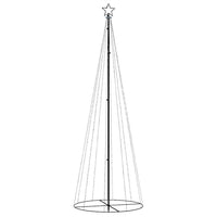 Albero di Natale a Cono Bianco Freddo 310 LED 100x300 cm cod mxl 22756
