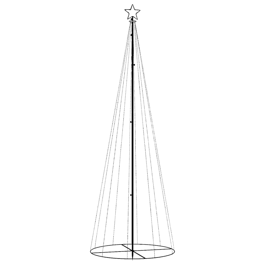 Albero di Natale a Cono Blu 310 LED 100x300 cm 343492