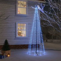 Albero di Natale a Cono Blu 310 LED 100x300 cm 343492