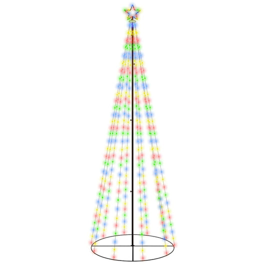 Albero di Natale a Cono Colorato 310 LED 100x300 cm 343493