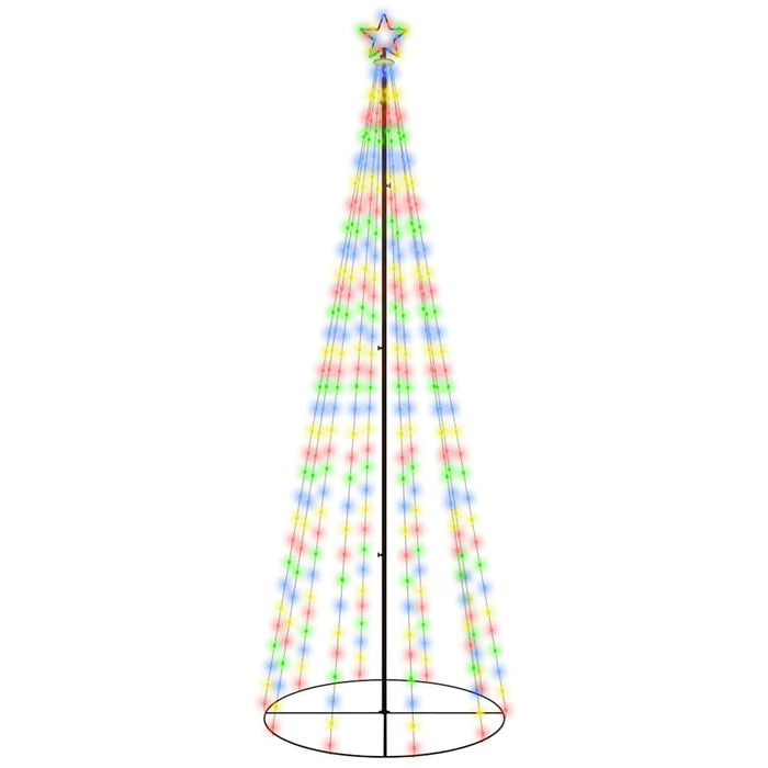 Albero di Natale a Cono Colorato 310 LED 100x300 cm 343493