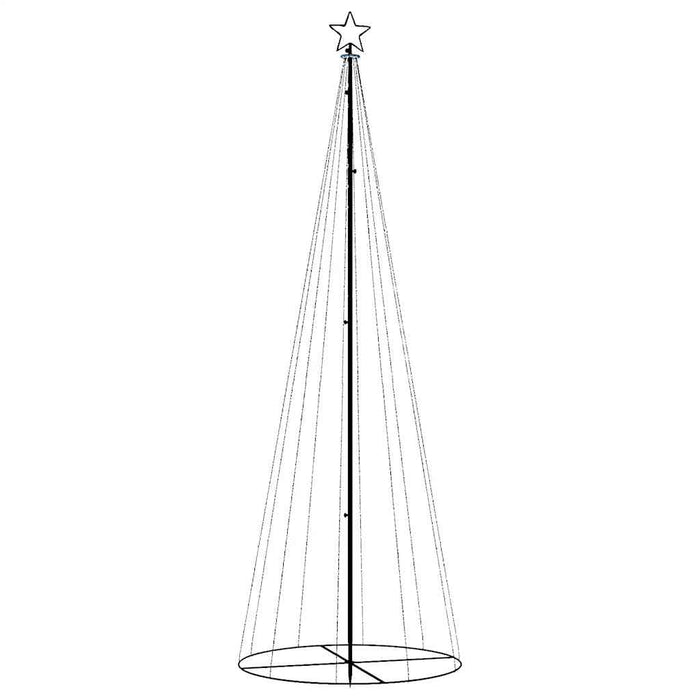 Albero di Natale a Cono Colorato 310 LED 100x300 cm 343493