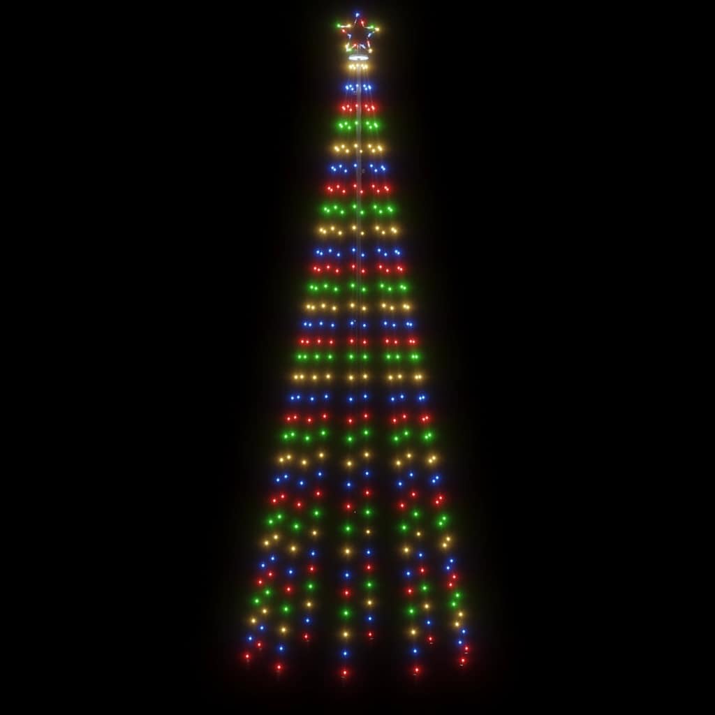 Albero di Natale a Cono Colorato 310 LED 100x300 cm 343493