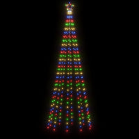 Albero di Natale a Cono Colorato 310 LED 100x300 cm 343493