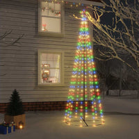Albero di Natale a Cono Colorato 310 LED 100x300 cm 343493