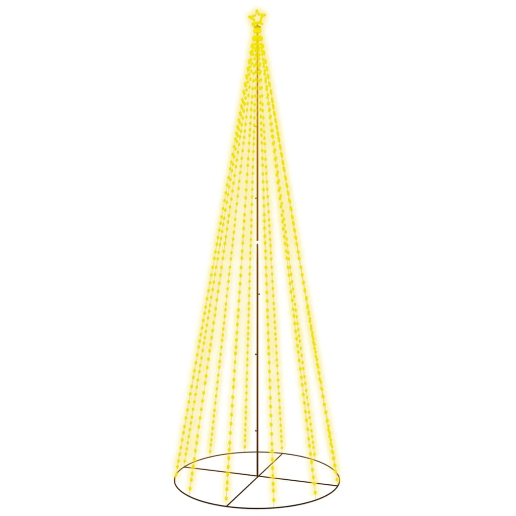 Albero di Natale a Cono Bianco Caldo 732 LED 160x500 cm 343494