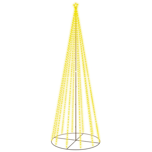 Albero di Natale a Cono Bianco Caldo 732 LED 160x500 cm