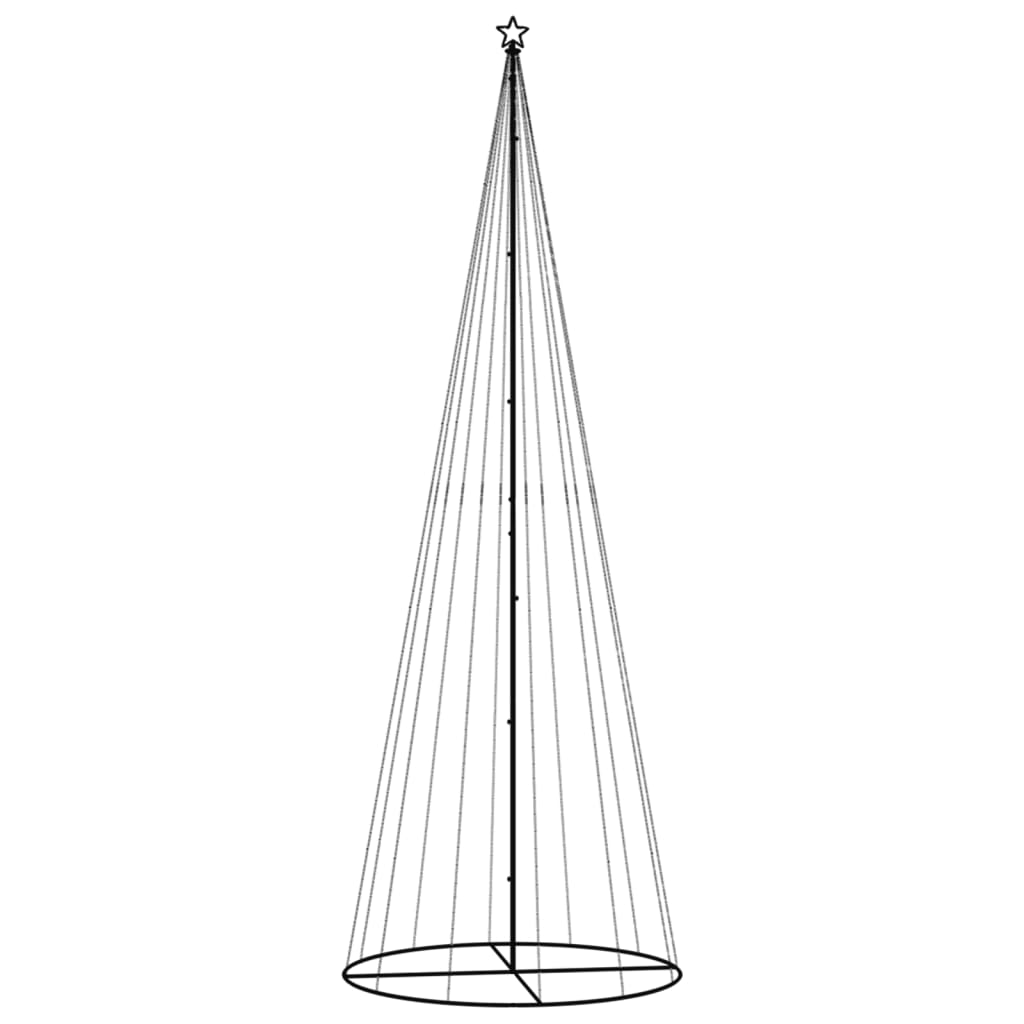 Albero di Natale a Cono Bianco Caldo 732 LED 160x500 cm 343494