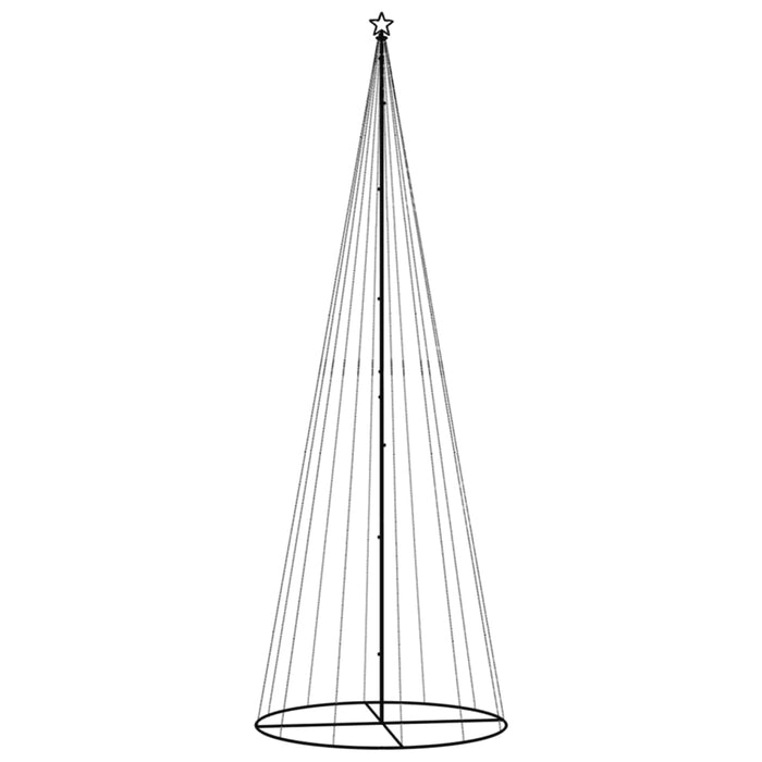 Albero di Natale a Cono Bianco Caldo 732 LED 160x500 cm 343494