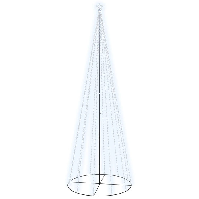 Albero di Natale a Cono Bianco Freddo 732 LED 160x500 cm cod 11697