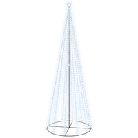 Albero di Natale a Cono Bianco Freddo 732 LED 160x500 cm