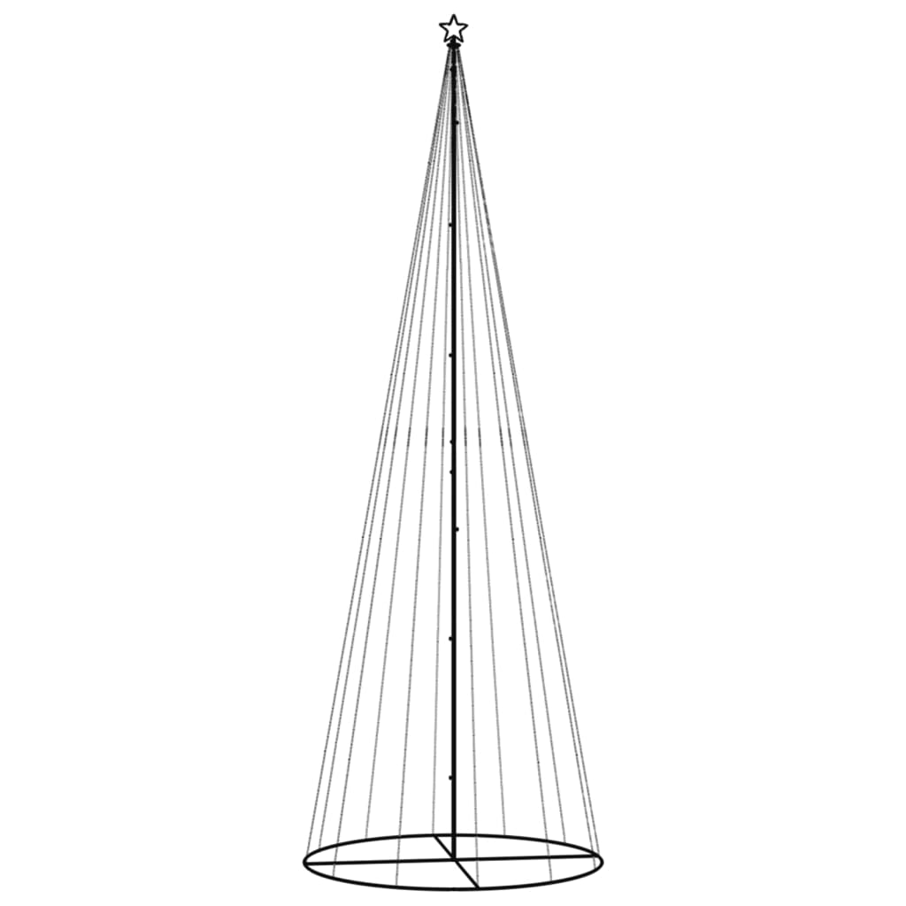 Albero di Natale a Cono Bianco Freddo 732 LED 160x500 cm cod 11697