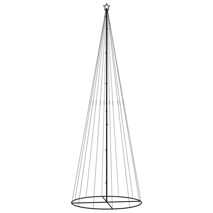Albero di Natale a Cono Bianco Freddo 732 LED 160x500 cm cod 11697