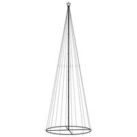 Albero di Natale a Cono Bianco Freddo 732 LED 160x500 cm