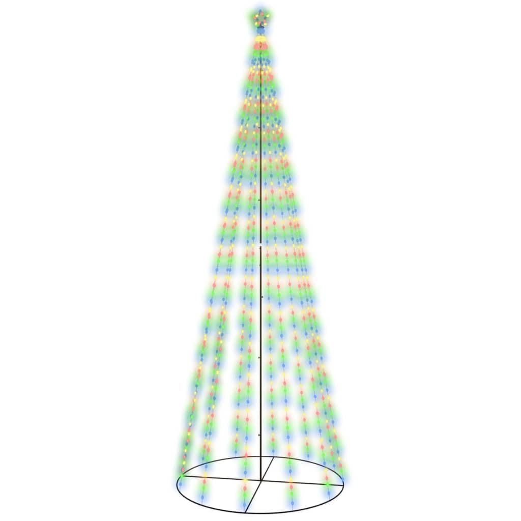 Albero di Natale a Cono Colorato 732 LED 160x500 cm 343497
