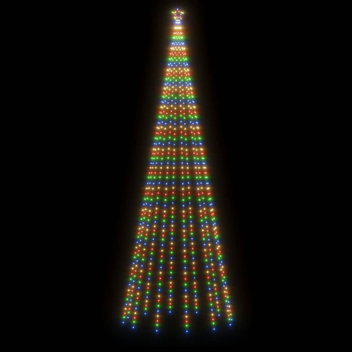 Albero di Natale a Cono Colorato 732 LED 160x500 cm 343497