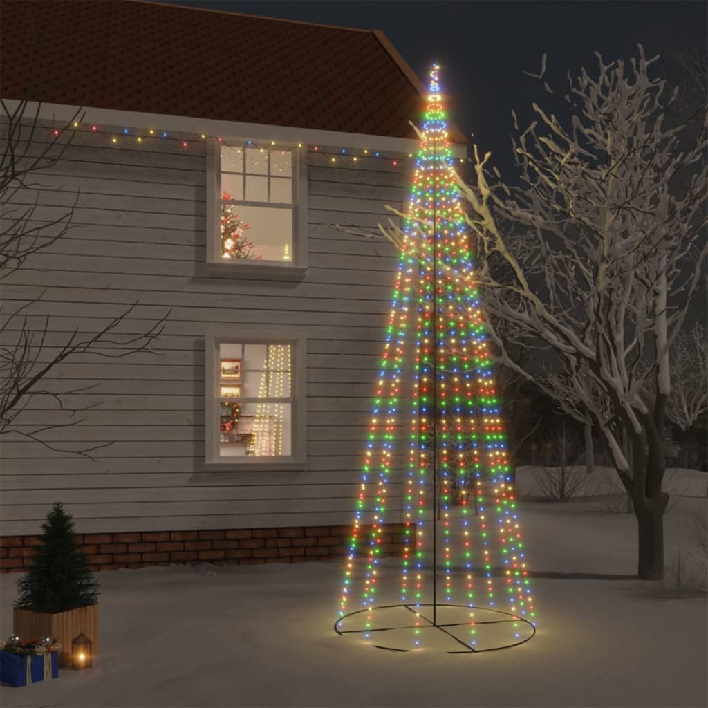 Albero di Natale a Cono Colorato 732 LED 160x500 cm 343497