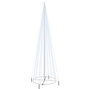 Albero di Natale a Cono Bianco Freddo 1134 LED 230x800 cm 343499