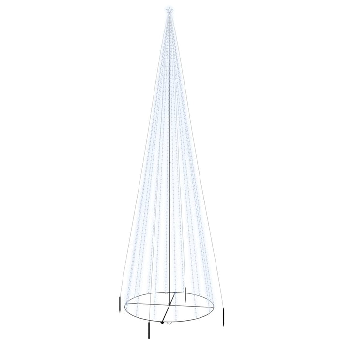 Albero di Natale a Cono Bianco Freddo 1134 LED 230x800 cm 343499