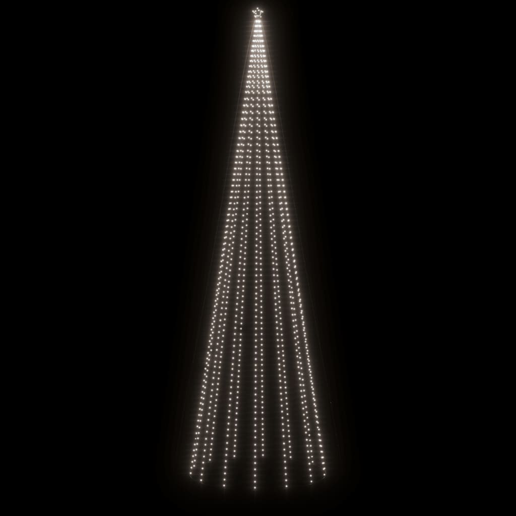 Albero di Natale a Cono Bianco Freddo 1134 LED 230x800 cm 343499